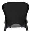 Cadeira Jolie em Polipropileno Preto com Pernas de Alumínio Anodizado - Imagem 4