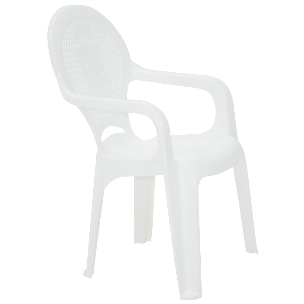 Cadeira Infantil Catty Estampada em Polipropileno Branco-TRAMONTINA-92264010