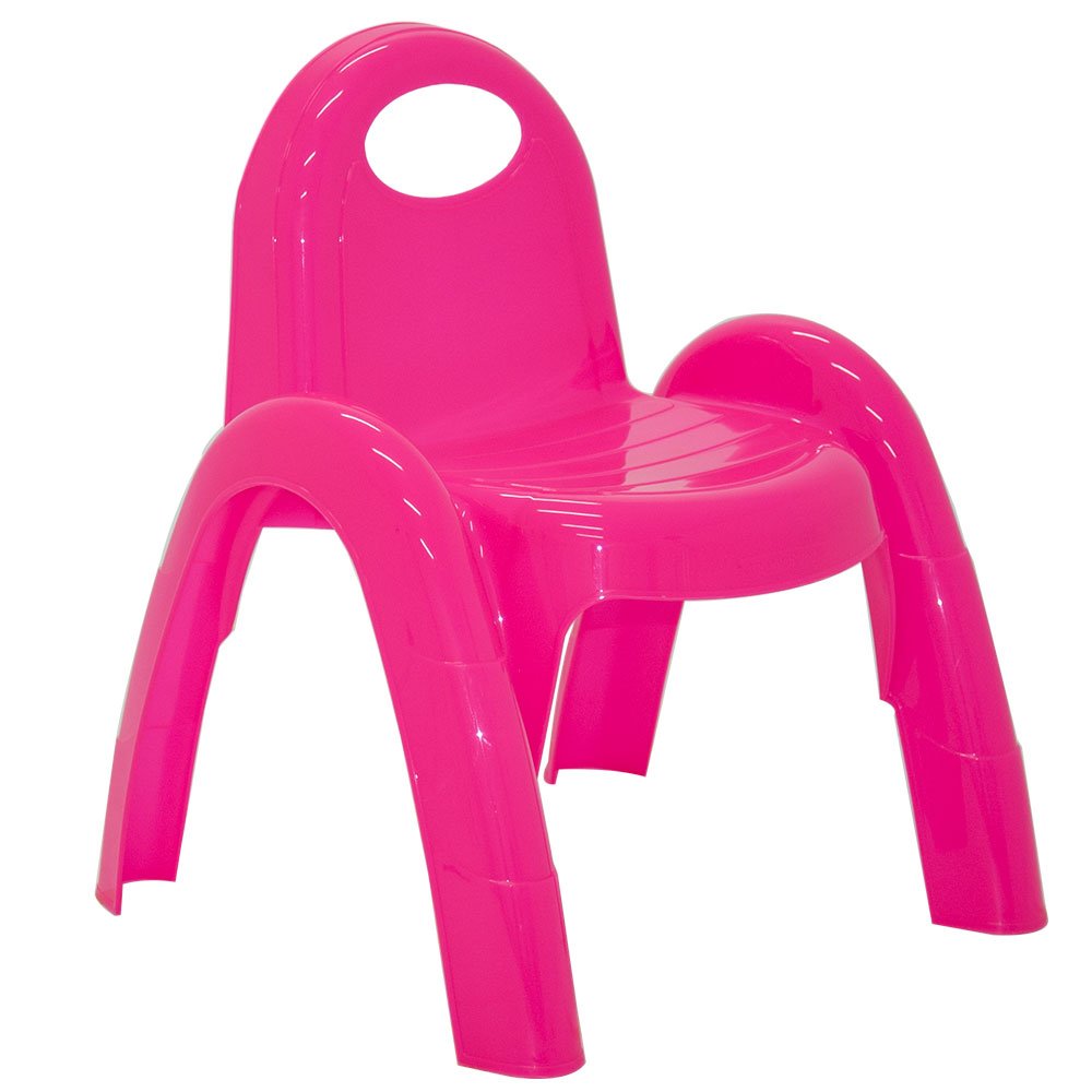 Cadeira Infantil  Popi em Polipropileno Rosa até 40kg - Imagem zoom