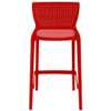 Cadeira Alta Safira em Polipropileno e Fibra de Vidro Vermelho - Imagem 4
