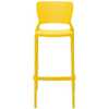 Cadeira Alta Safira Bar em Polipropileno e Fibra de Vidro Amarelo - Imagem 2