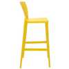 Cadeira Alta Safira Bar em Polipropileno e Fibra de Vidro Amarelo - Imagem 3