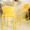 Cadeira Alta Safira Bar em Polipropileno e Fibra de Vidro Amarelo - Imagem 5