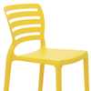 Cadeira Alta Sofia em Polipropileno e Fibra de Vidro Amarelo - Imagem 4