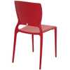 Cadeira Sofia com Encosto Fechado Vermelha - Imagem 3