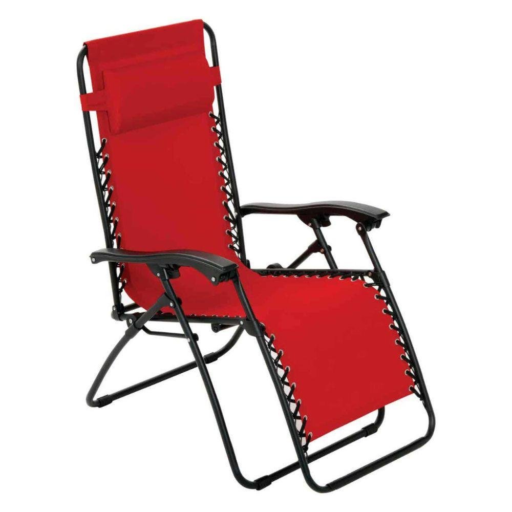 Cadeira Espreguiçadeira Pelegrin PEL-001Z Gravidade Zero em Tela Mesh Vermelha - Imagem zoom