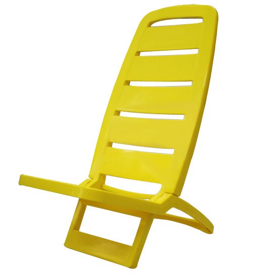 Cadeira Dobrável Guarujá Amarela - Imagem zoom