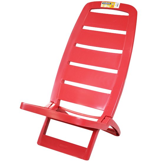Cadeira Dobrável Guarujá Vermelha - Imagem zoom