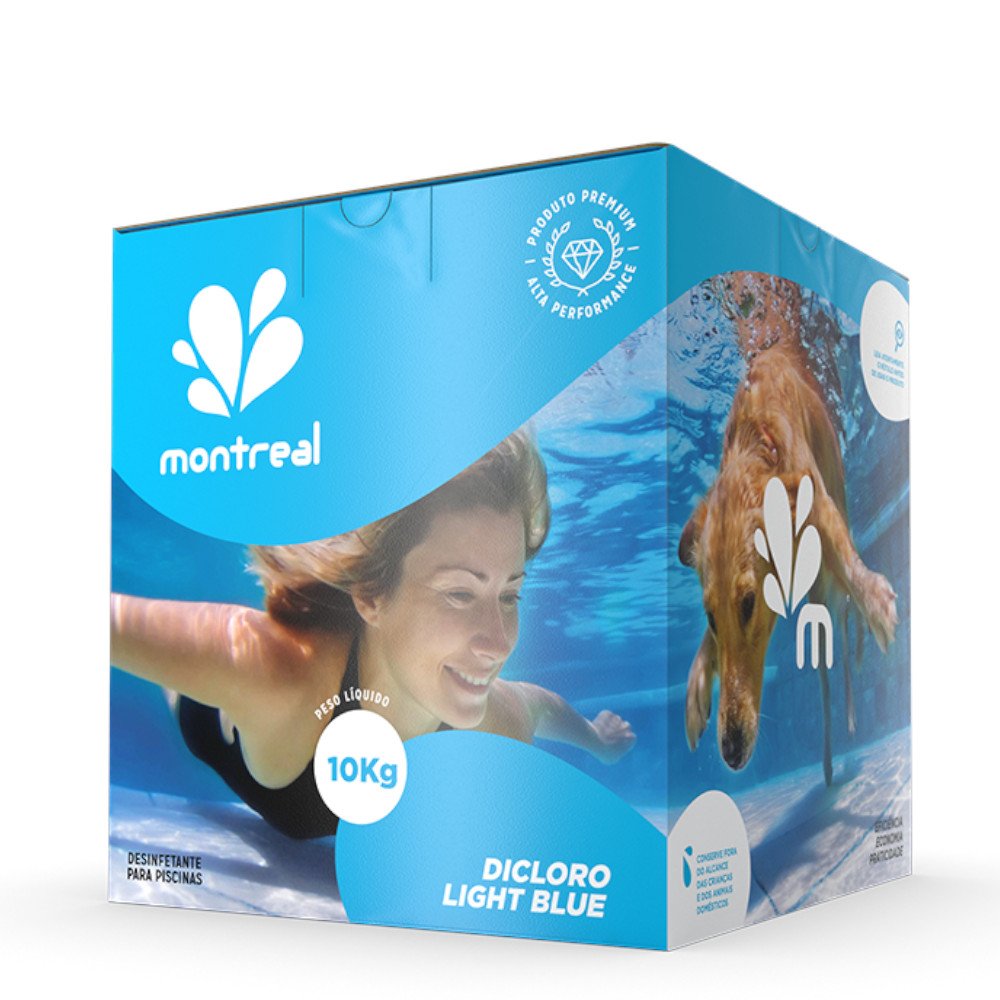 Caixa de Cloro Light Blue 10 Kg para Piscina - Imagem zoom