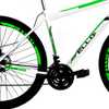 Bicicleta Aro 29 Freio a Disco 21 Marchas Branco e Verde  - Imagem 4