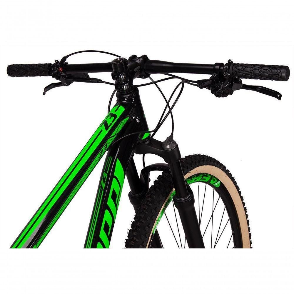 Bicicleta 29 Dropp Z3 12V Freio Hidráulico Preto+Verde - Imagem