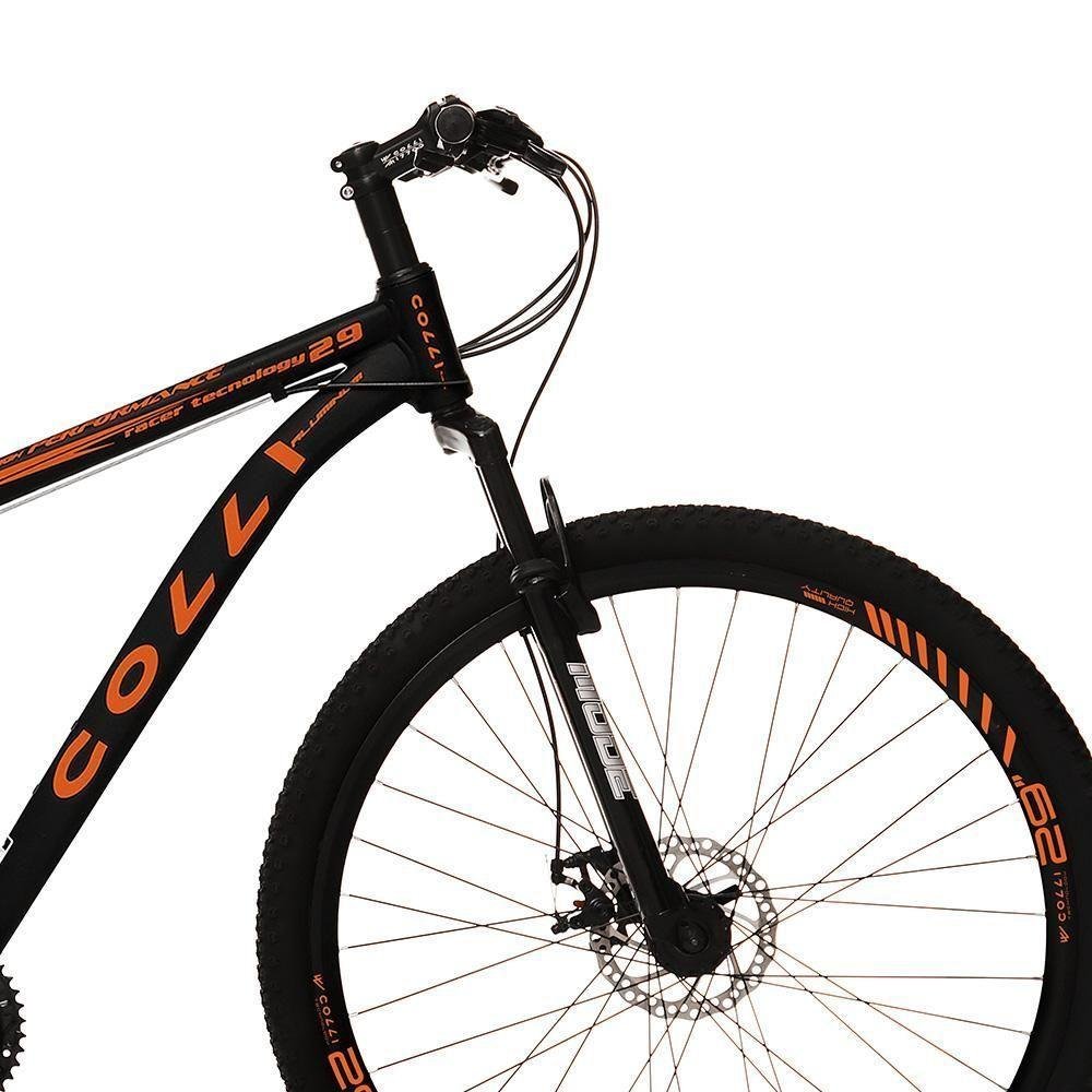 Bicicleta Colli Aro-29 D.Suspensão 21 Marchas Preto/Laranja - Imagem