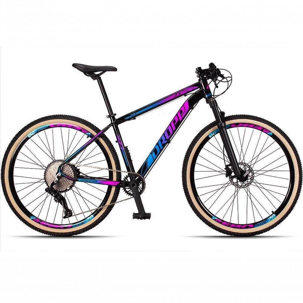 Bicicleta 29 Dropp Z3 12v Suspensão Azul+rosa - Imagem zoom
