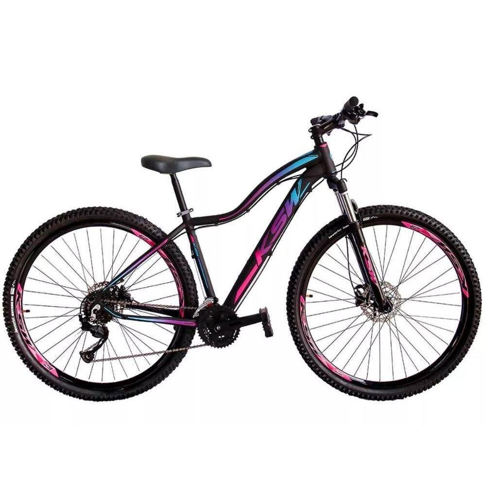 Bicicleta Aro 29 Ksw 21 Vel Shimano Freio Hidraulico Trava - Imagem zoom