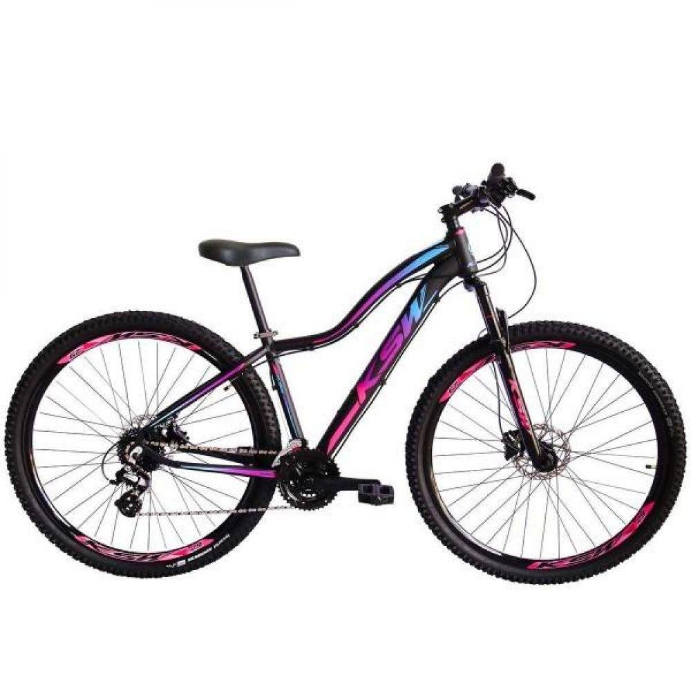 Bicicleta Aro 29 Ksw 21 Marchas Shimano Freios A Disco e K7 - Imagem zoom