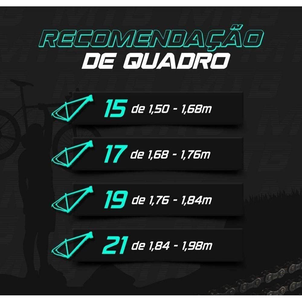 Bicicleta Aro 29  24 Marchas Shimano Freio Hidraulico K7 KSW-495833 - Imagem