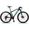 Bicicleta Mountain Bike 21 Velocidades Alavanca Alumínio Azul Quadro 15" - Imagem 1