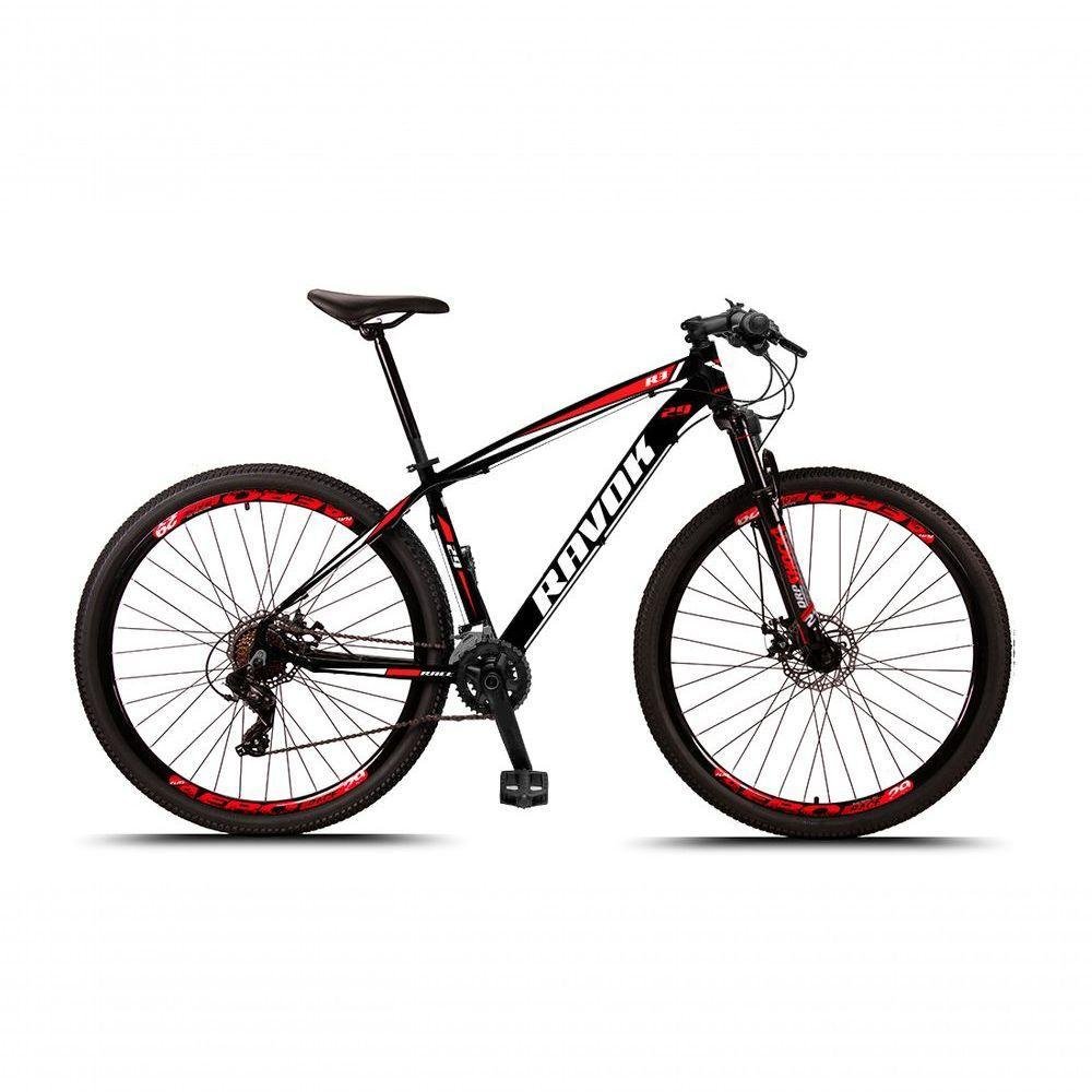 Bicicleta Mountain Bike 21 Velocidades Alavanca Alumínio Vermelho Quadro 15" - Imagem zoom