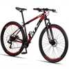 Bicicleta 29 Gt Sprint Mx7 Freio Disco Mtb Preto+Vermelho - Imagem 1