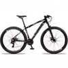 Bicicleta 29 Aluminum Raider 24 Marchas Index Freio A Disco Preto+cinza - Imagem 1