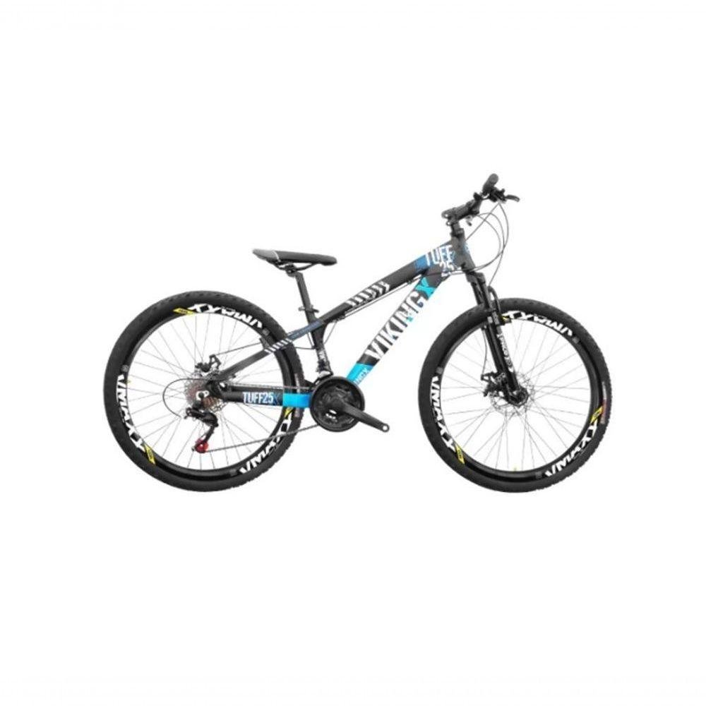 Bicicleta Viking Aro 26 Câmbio Importado 21v Vmaxx Preto Azul - Imagem zoom