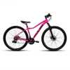 Bicicleta 29 Pulse Feminino 21v Cambios Importados Rosa Preto - Imagem 1