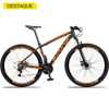 Bicicleta 29 Dropp Z3 Câmbios Shimano 21V Preto+Laranja - Imagem 2