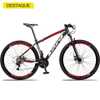 Bicicleta 29 Dropp Z3 Câmbios Shimano 21V Preto+Vermelho - Imagem 1