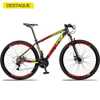 Bicicleta 29 Dropp Z3 Câmbios Shimano 21V Vermelho+Amarelo - Imagem 1