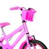 Bicicleta Aro 16 Alumínio + Kit Passeio Rosa E Pink - Imagem 5