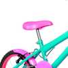 Bicicleta Aro 16 Alumínio + Kit Passeio Verde Água E Pink - Imagem 5