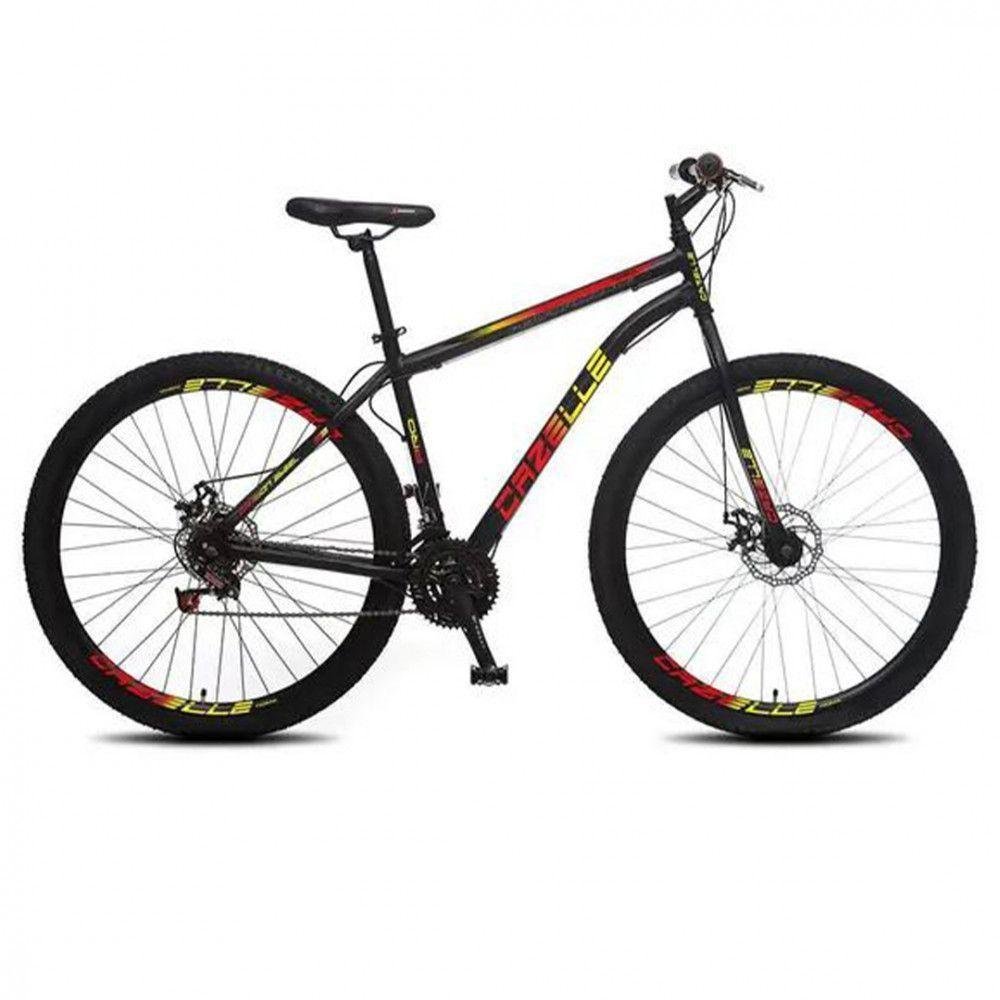 Bicicleta Colli Cazelle Aro 29 Roma Preto/Vermelho/Amarelo - Imagem zoom