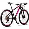 Bicicleta 29 Raider Z3X Pro 12V Freio Hidráulico Preto+Rosa - Imagem 1