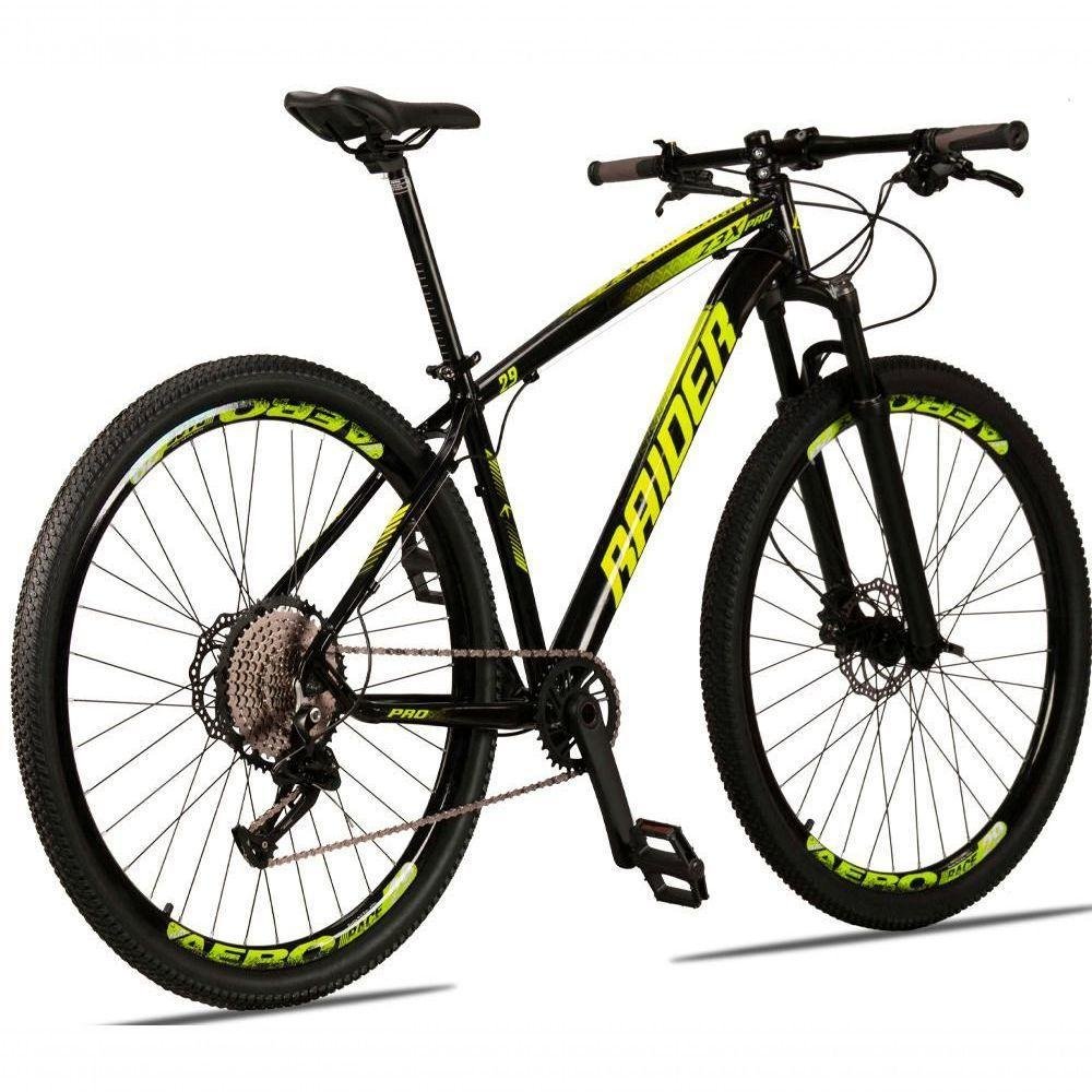 Bicicleta 29 Raider Z3X Pro 12V Preto+Amarelo - Imagem zoom