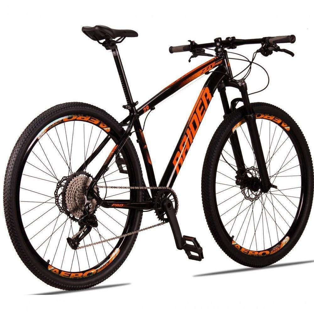 Bicicleta 29 Raider Z3X Pro 12V Preto+Laranja - Imagem zoom