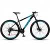 Bicicleta 29 Raider Z3X Pro 21V E Suspensão Mtb Preto+Azul - Imagem 2