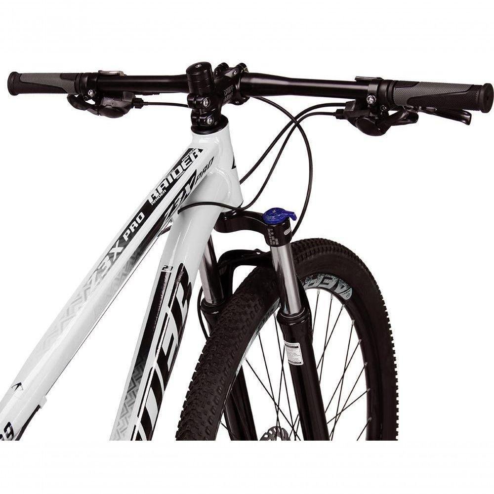 Bicicleta 29 Raider Z3X Pro 27V Câmbio Traseiro Branco+Preto - Imagem