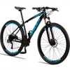 Bicicleta 29 Raider Z3X Pro 27V Câmbio Traseiro Preto+Azul - Imagem 2