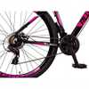 Bicicleta Aluminum Raider 24V Aro 29 Index Preto+Rosa - Imagem 3