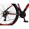 Bicicleta Aluminum Raider 24V Aro 29 Index Preto+Vermelho - Imagem 3