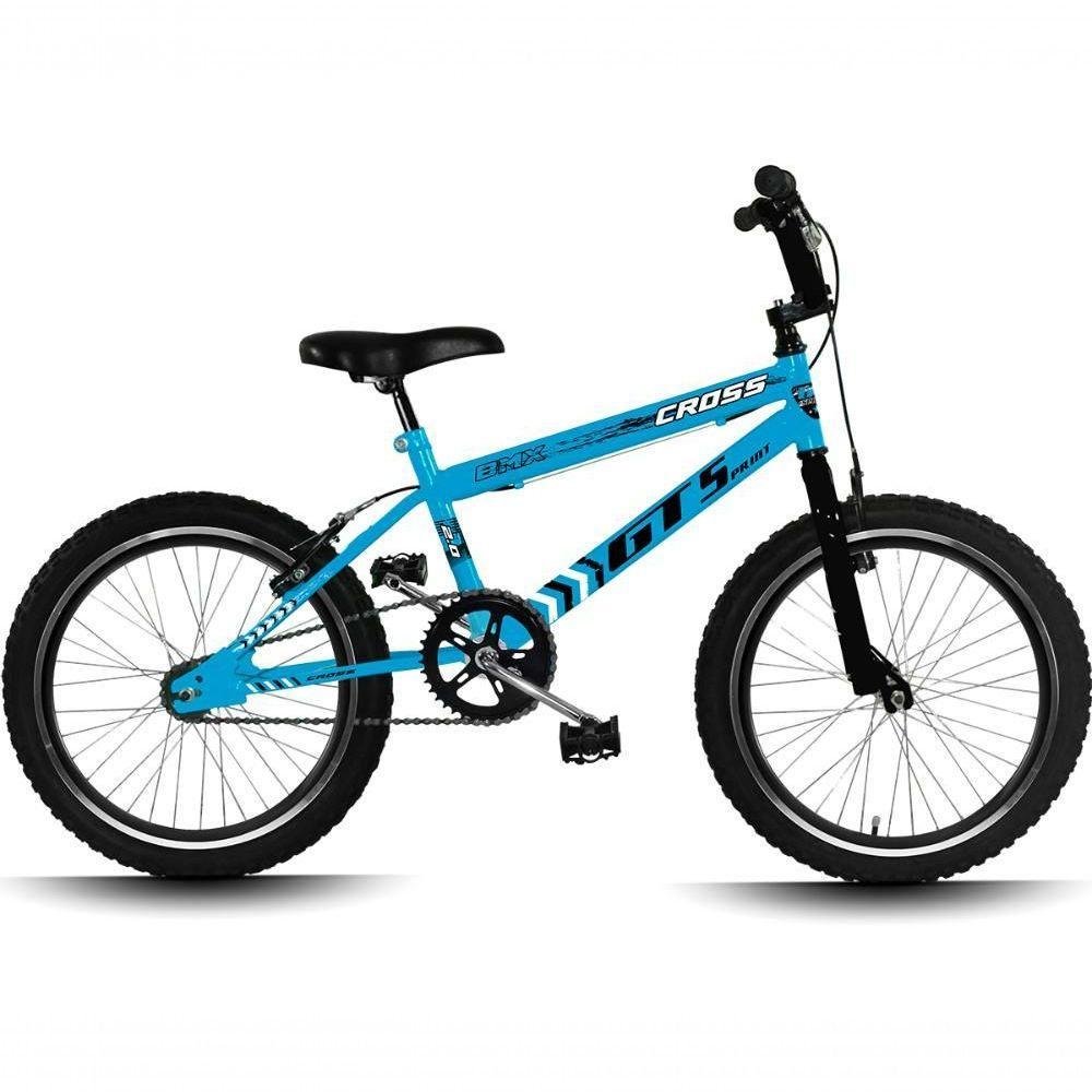 Bicicleta Aro 20 Gt Sprint Cross Infantil Freio V-brake Aro Aero Azul+preto - Imagem zoom