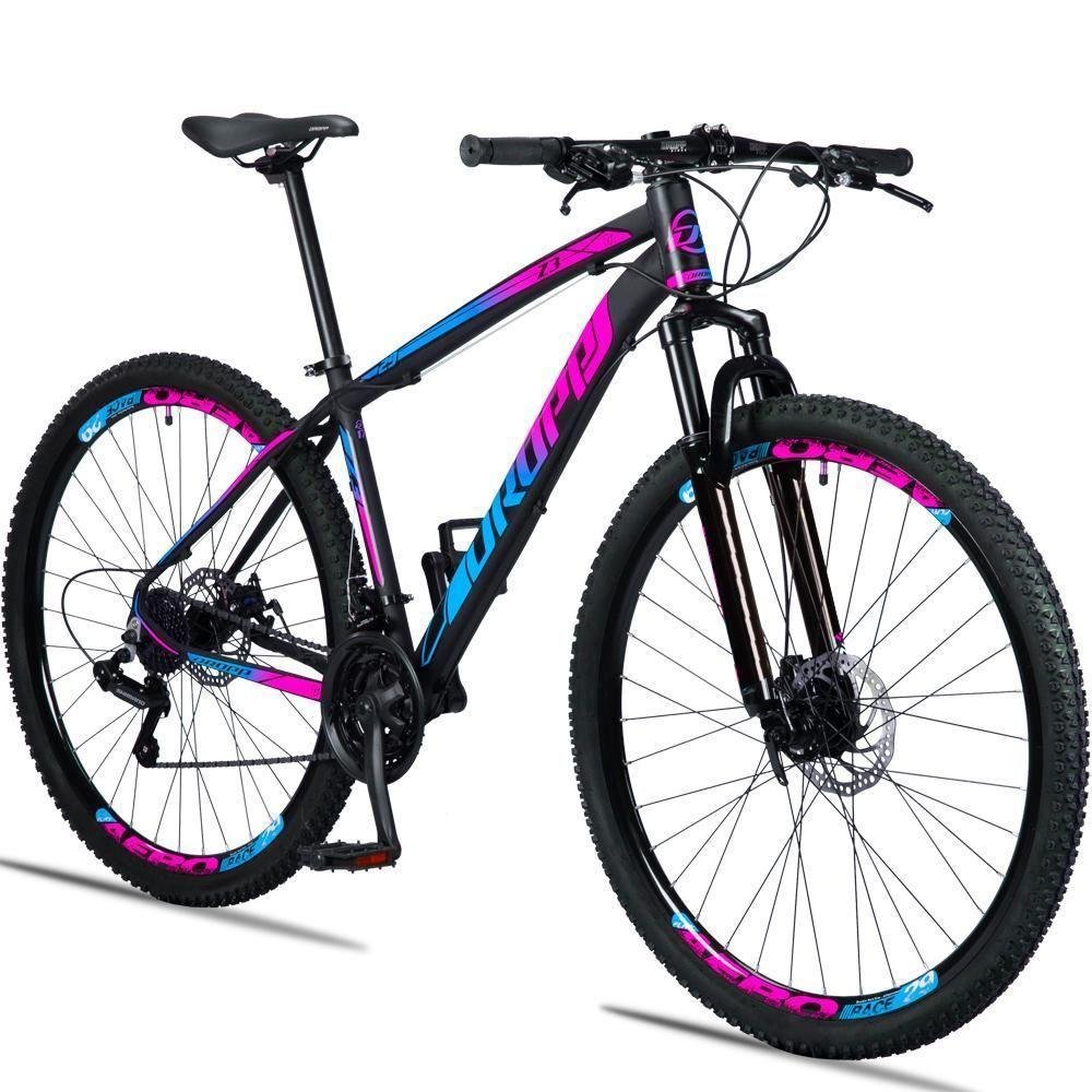 Bicicleta Dropp Z3 Aro 29 Câmbios Shimano Azul+rosa - Imagem zoom