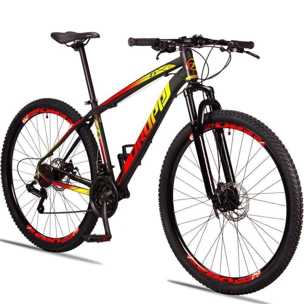 Bicicleta Dropp Z3 Aro 29 Câmbios Shimano Vermelho+amarelo DROPP BIKE-607862 - Imagem zoom