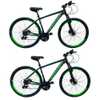 2 Bicicletas Aro 29 Quadro 19 Preta e Verde - Imagem 1