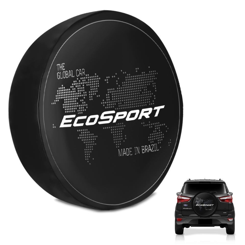 Capa De Estepe Ecosport 2003 a 2019 Estampa Global Car PVC - Imagem zoom