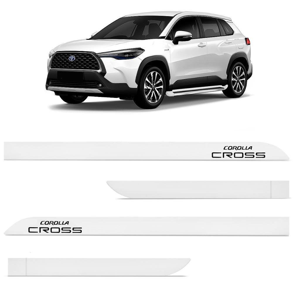 Friso Lateral Toyota Corolla Cross 2021 2022 Branco Polar - Imagem zoom