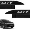 Jogo de Friso Lateral City 2015 a 2024 Preto Cristal Alto Relevo - Imagem 4