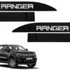 Jogo de Friso Lateral Ranger 2013 a 2024 Preto Gales Alto Relevo - Imagem 2