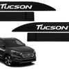 Jogo de Friso Lateral New Tucson 2017 a 2024 Preto Metalico - Imagem 4