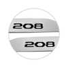 Jogo de Friso Lateral Peugeot 208 2013 A 2024 Cinza Artense - Imagem 2
